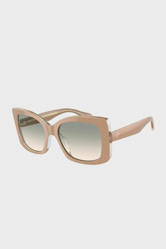 Giorgio Armani Güneş Bayan Gözlük 0AR8208U 60912C 55 Pudra Şeffaf Yeşil-Kahve Yeşil - 1