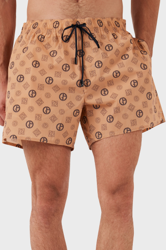 Giorgio Armani Logolu Belden Bağlamalı Cepli Erkek Mayo Short 200343 3F920 00771 SÜTLÜ KAHVE - 1