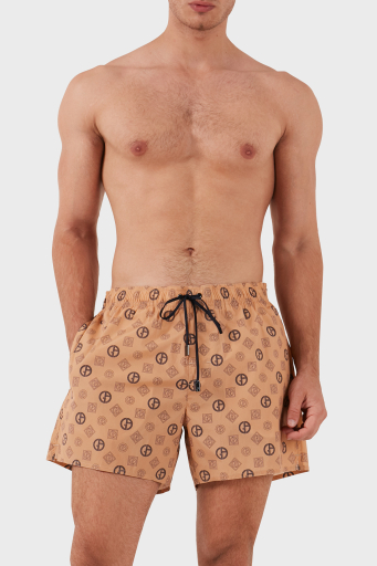 Giorgio Armani Logolu Belden Bağlamalı Cepli Erkek Mayo Short 200343 3F920 00771 SÜTLÜ KAHVE - 2