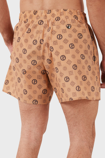 Giorgio Armani Logolu Belden Bağlamalı Cepli Erkek Mayo Short 200343 3F920 00771 SÜTLÜ KAHVE - 6