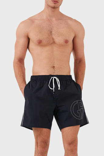 Giorgio Armani Logolu Regular Fit Cepli Erkek Mayo Short 200385 3F919 00136 LACİVERT - 2