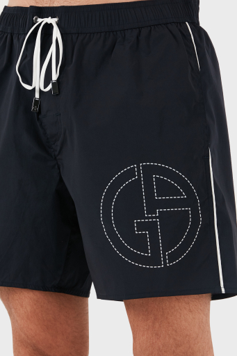 Giorgio Armani Logolu Regular Fit Cepli Erkek Mayo Short 200385 3F919 00136 LACİVERT - 4