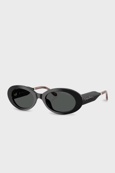 Giorgio Armani Oval Güneş Bayan Gözlük 0AR8234U 587587 52 SİYAH-KOYU GRİ - 4