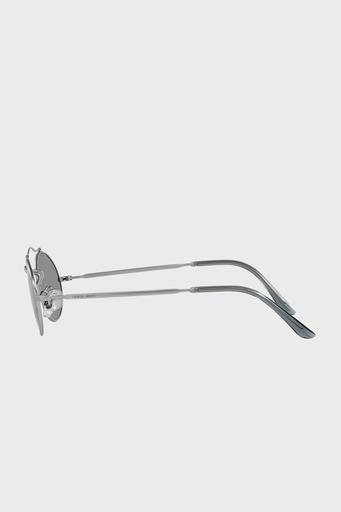 Giorgio Armani Oval Güneş Erkek Gözlük 0AR115SM 304502 51 Mat Gümüş-Beyaz Mavi - 3