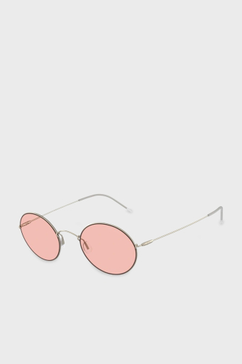 Giorgio Armani Oval Güneş Erkek Gözlük 0AR6115T 30025 48 Soluk Altın-Açık Pembe - 1