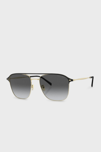Giorgio Armani Polarize Oval Güneş Erkek Gözlük 0AR6154 3013T3 57 Soluk Altın-Gradyan Gri Polari - 4