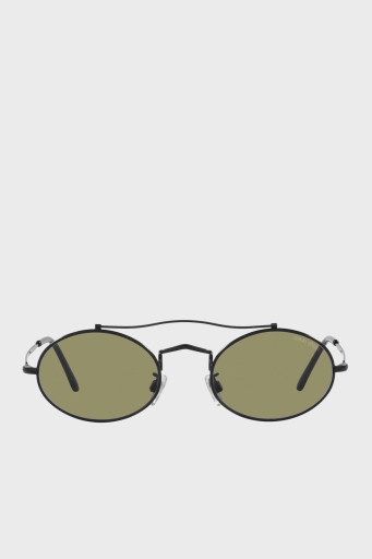 Giorgio Armani Yuvarlak Güneş Erkek Gözlük 0AR115SM 300114 51 Mat Siyah-Yeşil - 2