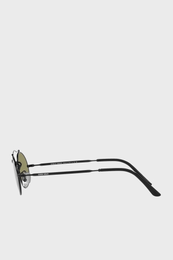 Giorgio Armani Yuvarlak Güneş Erkek Gözlük 0AR115SM 300114 51 Mat Siyah-Yeşil - 8