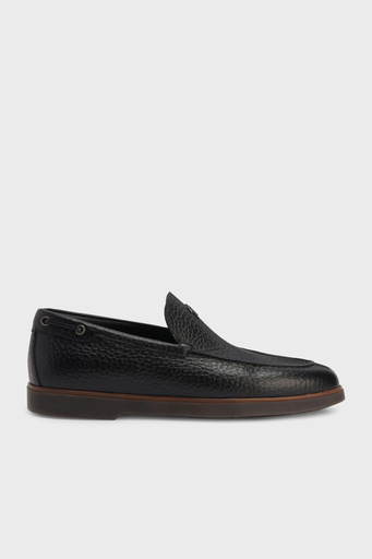 Giuseppe Zanotti Logolu Deri Erkek Ayakkabı EU40021-010 SİYAH - 1