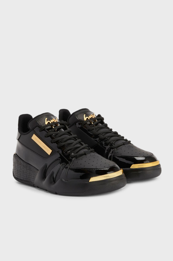 Giuseppe Zanotti Logolu Hakiki Deri Sneaker Erkek Ayakkabı RM40002-002 SİYAH