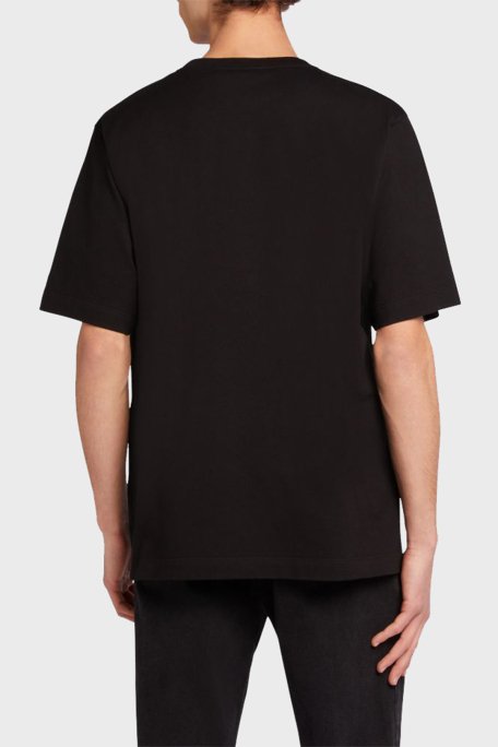 Giuseppe Zanotti Taş Logolu Pamuklu Regular Fit Erkek T Shirt IRU2003-001 SİYAH - 8