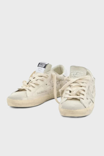 Golden Goose Deri Eskitme Detaylı Sneaker Bayan Ayakkabı GWF00101.F006889.10273 BEYAZ - 2