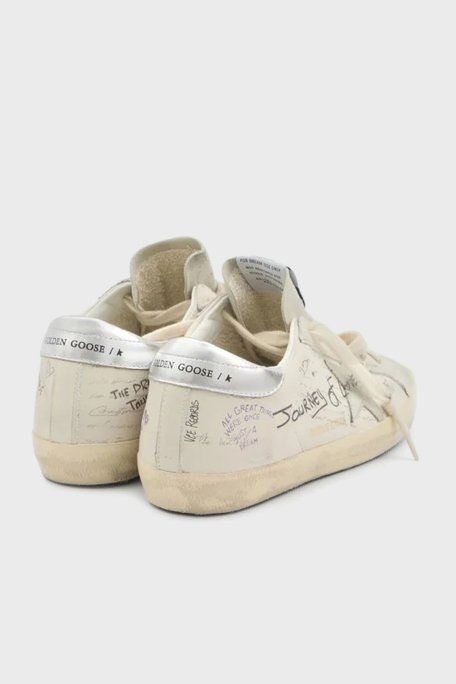 Golden Goose Deri Eskitme Detaylı Sneaker Bayan Ayakkabı GWF00101.F006889.10273 BEYAZ - 4