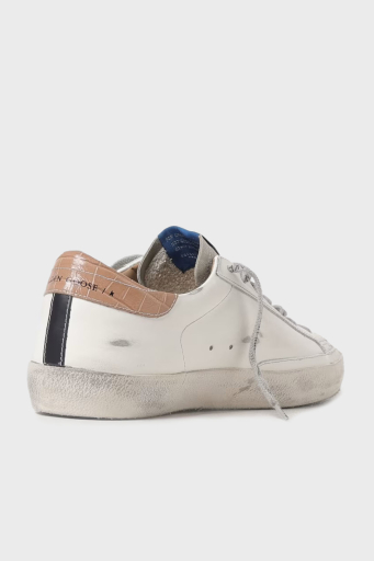 Golden Goose Deri Eskitme Detaylı Sneaker Erkek Ayakkabı GMF00101.F006903.81504 BEYAZ - 3