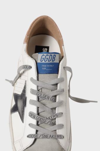 Golden Goose Deri Eskitme Detaylı Sneaker Erkek Ayakkabı GMF00101.F006903.81504 BEYAZ - 4