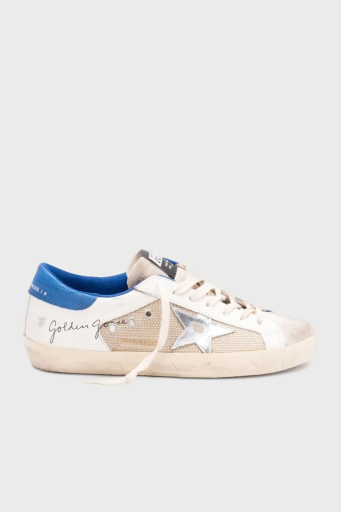 Golden Goose Deri Eskitme Detaylı Sneaker Erkek Ayakkabı GMF00103.F006815.15708 BEJ - 1