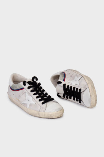 Golden Goose Deri Eskitme Detaylı Sneaker Erkek Ayakkabı GMF00841.F006866.10973 BEJ - 2