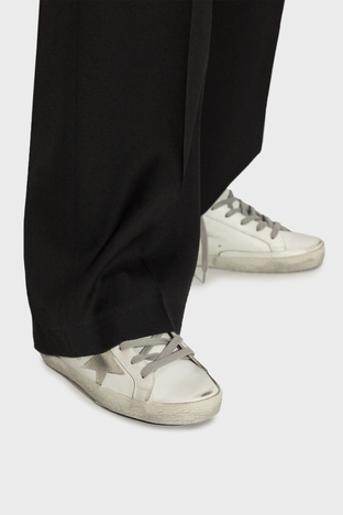 Golden Goose - Golden Goose Hakiki Deri Eskitme Görünümlü Sneaker Bayan Ayakkabı GWF00101.F000861.10417 BEYAZ (1)