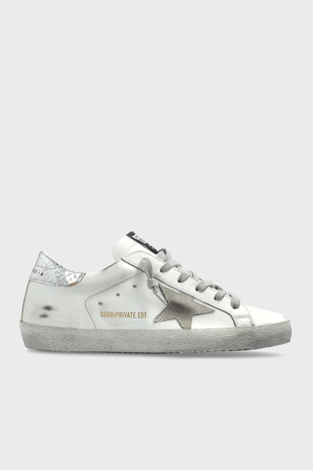 Golden Goose Hakiki Deri Eskitme Görünümlü Sneaker Bayan Ayakkabı GWF00101.F000861.10417 BEYAZ - 1