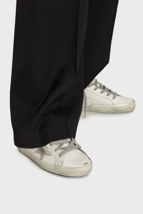 Golden Goose Hakiki Deri Eskitme Görünümlü Sneaker Bayan Ayakkabı GWF00101.F000861.10417 BEYAZ - 2