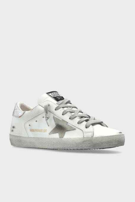 Golden Goose Hakiki Deri Eskitme Görünümlü Sneaker Bayan Ayakkabı GWF00101.F000861.10417 BEYAZ - 3