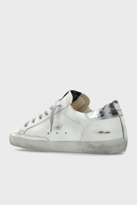 Golden Goose Hakiki Deri Eskitme Görünümlü Sneaker Bayan Ayakkabı GWF00101.F000861.10417 BEYAZ - 4