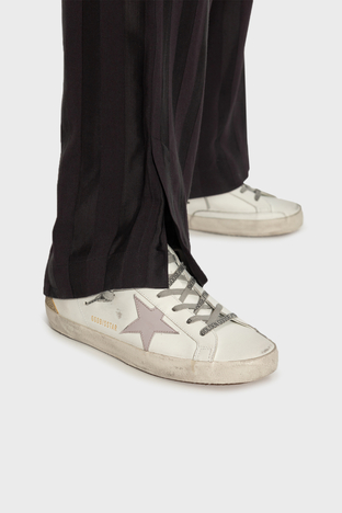 Golden Goose - Golden Goose Hakiki Deri Simli Sneaker Bayan Ayakkabı GWF00102.F006842.12151 BEYAZ (1)