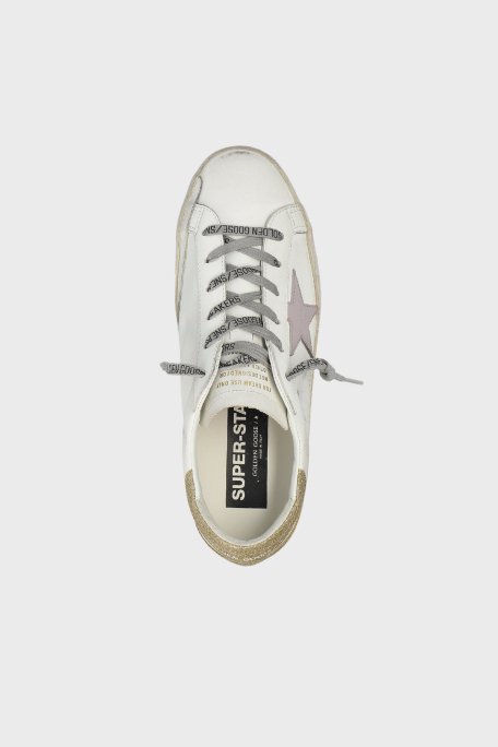 Golden Goose Hakiki Deri Simli Sneaker Bayan Ayakkabı GWF00102.F006842.12151 BEYAZ - 5