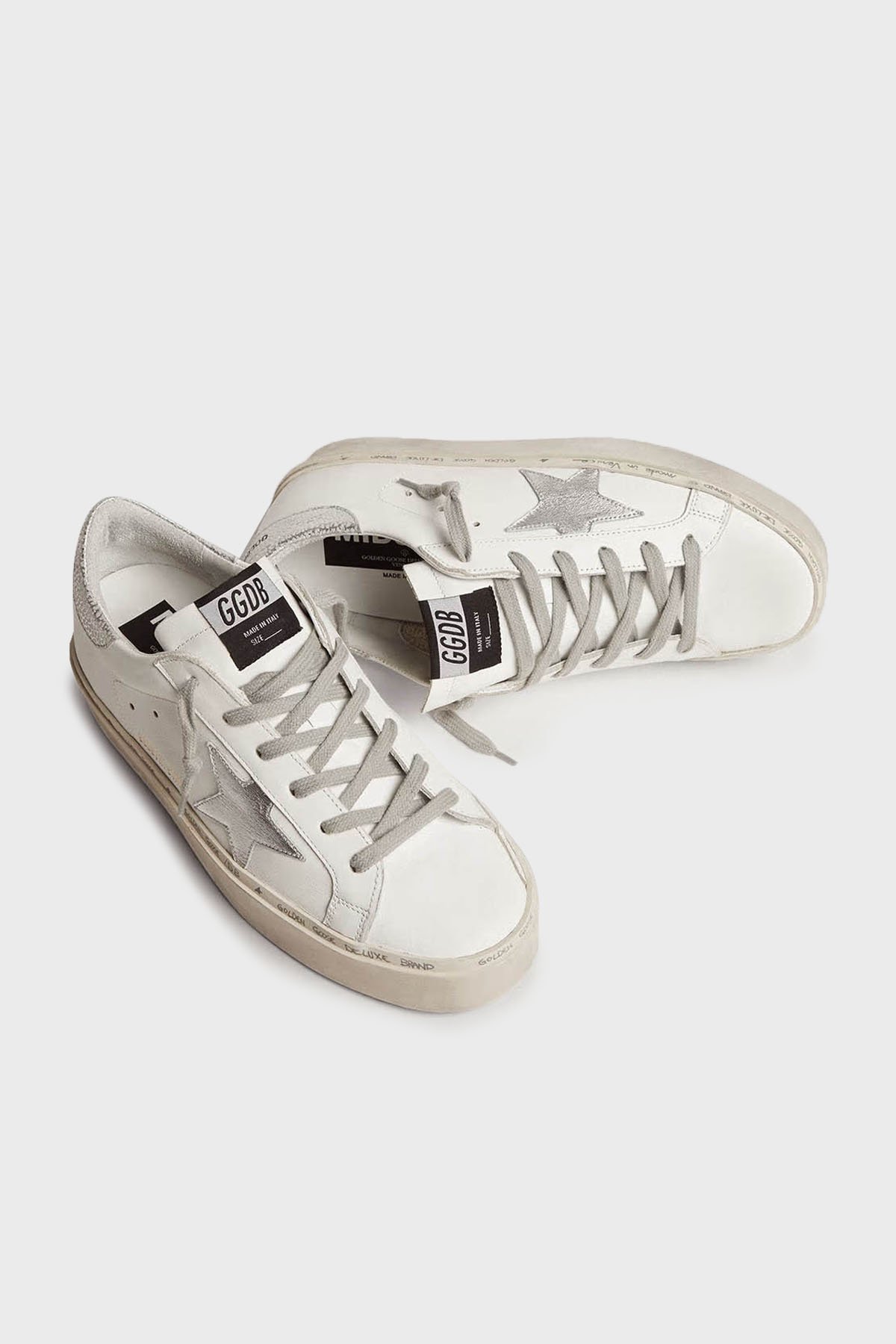 ゴールデングース GWF00118 F000329 80185 Women's Hi Star sneakers with silver heel tab | Golden Goose