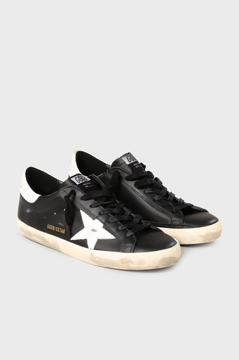 Golden Goose Hakiki Deri Sneaker Erkek Ayakkabı GMF00101.F000321.80203 SİYAH