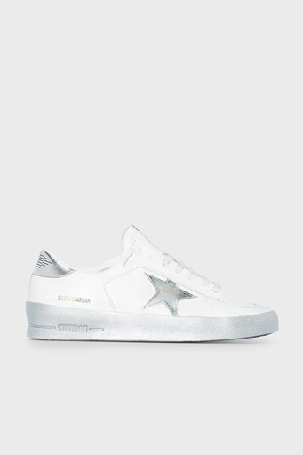Golden Goose Logolu Hakiki Deri Bayan Ayakkabı GWF00128.F002187.80185 BEYAZ - 1