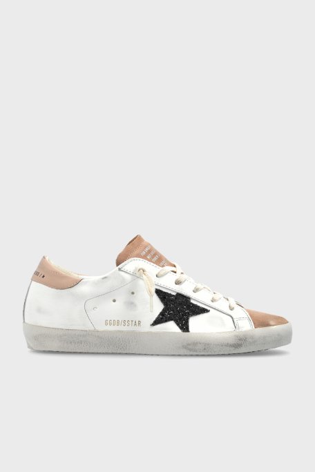 Golden Goose Logolu Hakiki Deri Sneaker Bayan Ayakkabı GWF00101.F006876.12170 BEYAZ - 1
