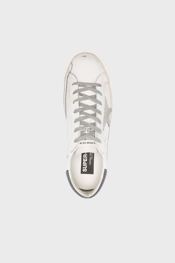 Golden Goose Logolu Hakiki Deri Sneaker Erkek Ayakkabı GMF00102.F006113.11915 BEYAZ - 4