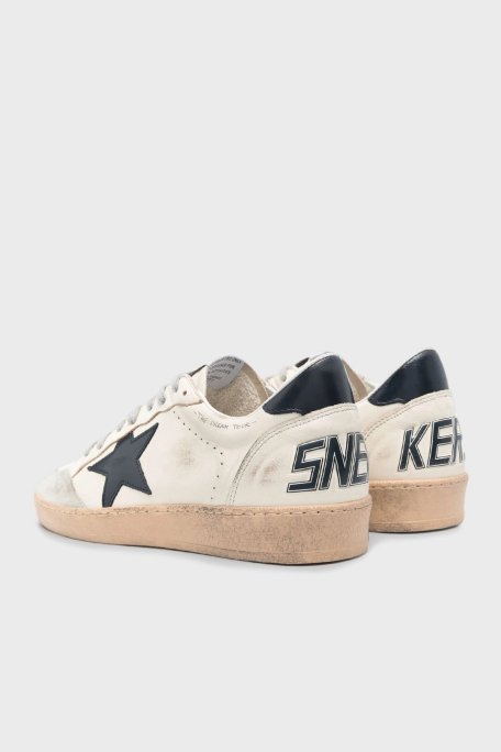 Golden Goose Logolu Hakiki Deri Sneaker Erkek Ayakkabı GMF00117.F006869.10509 BEYAZ - 3