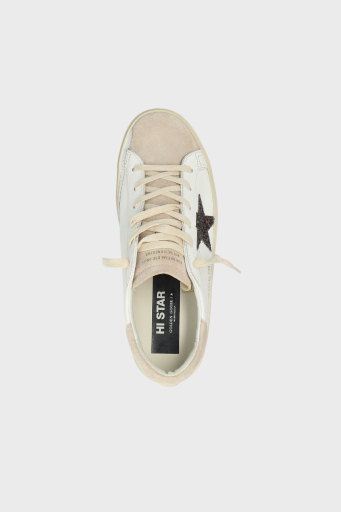 Golden Goose Logolu Parlak Taşlı Hakiki Deri Senaker Bayan Ayakkabı GWF00118.F006847.10318 BEYAZ - 9