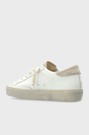 Golden Goose Logolu Parlak Taşlı Hakiki Deri Senaker Bayan Ayakkabı GWF00118.F006847.10318 BEYAZ - 10
