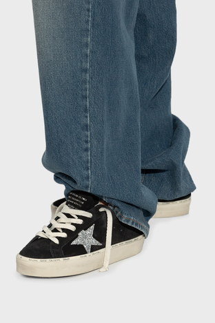 Golden Goose - Golden Goose Simli Hakiki Deri Kalın Tabanlı Sneaker Bayan Ayakkabı GWF00118.F006389.90179 SİYAH (1)