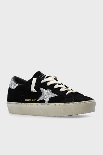 Golden Goose Simli Hakiki Deri Kalın Tabanlı Sneaker Bayan Ayakkabı GWF00118.F006389.90179 SİYAH - 8