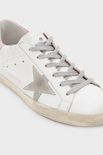 Golden Goose Vintage Hakiki Deri Sneaker Bayan Ayakkabı GWF00102.F002569.10914 BEYAZ - 4
