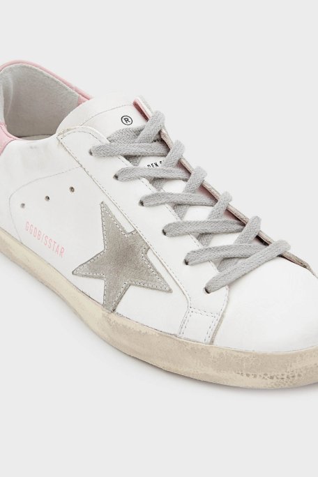 Golden Goose Vintage Hakiki Deri Sneaker Bayan Ayakkabı GWF00102.F002569.10914 BEYAZ - 4