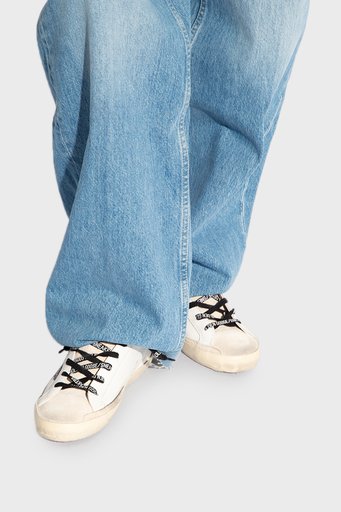 Golden Goose Vintage Hakiki Deri Sneaker Bayan Ayakkabı GWF00102.F005358.82532 BEYAZ - 2