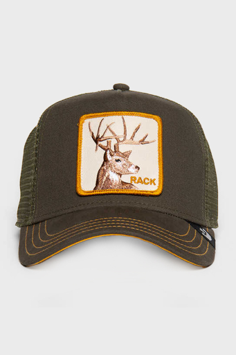 Goorin Bros 101-0398 The Deer Rack Animal Desenli Unisex Şapka 1010398 YEŞİL - 1