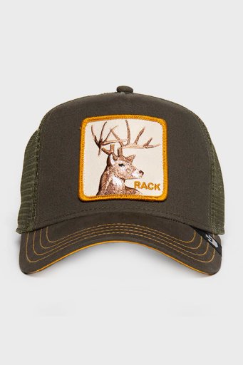 Goorin Bros 101-0398 The Deer Rack Animal Desenli Unisex Şapka 1010398 YEŞİL - 4