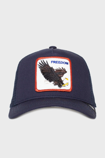 Goorin Bros Freedom Truckin Animal Figürlü File Detaylı Unisex Şapka 1011032 LACİVERT - 1