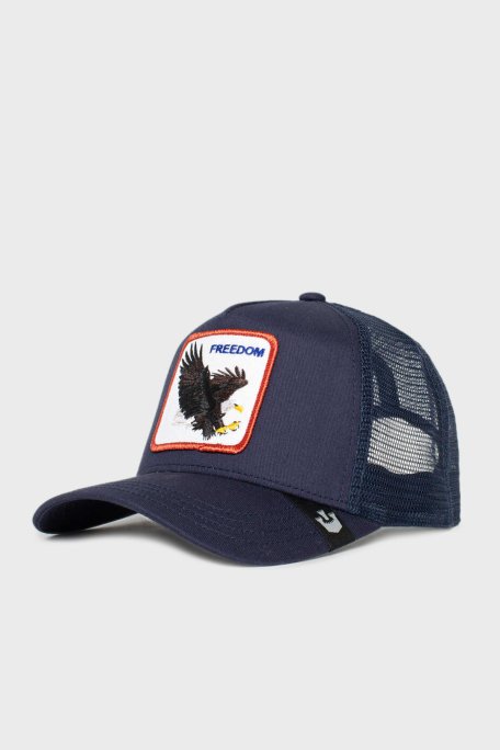 Goorin Bros Freedom Truckin Animal Figürlü File Detaylı Unisex Şapka 1011032 LACİVERT - 2