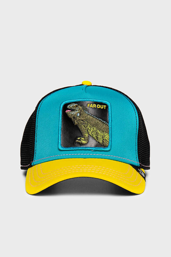 Goorin Bros Iguana Party File Detaylı Animal Desenli Unisex Şapka 1010167 MAVİ-SARI - 1