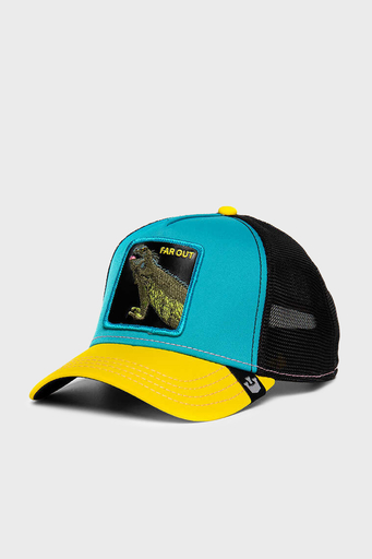 Goorin Bros Iguana Party File Detaylı Animal Desenli Unisex Şapka 1010167 MAVİ-SARI - 2