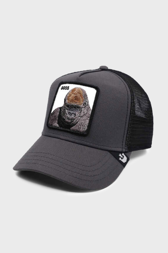 Goorin Bros Primal Pamuklu File Detaylı Animal Desenli Unisex Şapka 1010202 GRİ - 2
