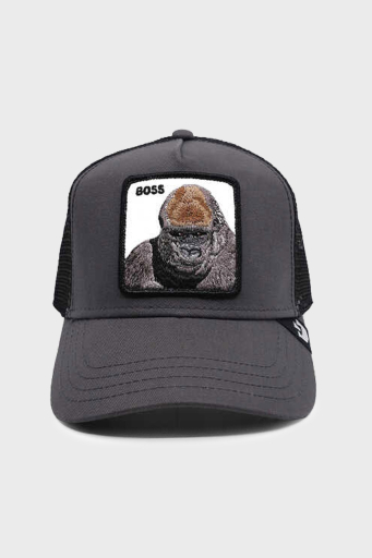 Goorin Bros Primal Pamuklu File Detaylı Animal Desenli Unisex Şapka 1010202 GRİ - 6