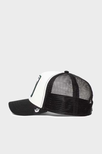 Goorin Bros The Cash Cow Pamuklu File Detaylı Animal Desenli Unisex Şapka 1010383 SİYAH-BEYAZ - 3